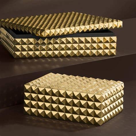 gold metal box|gold decorative boxes.